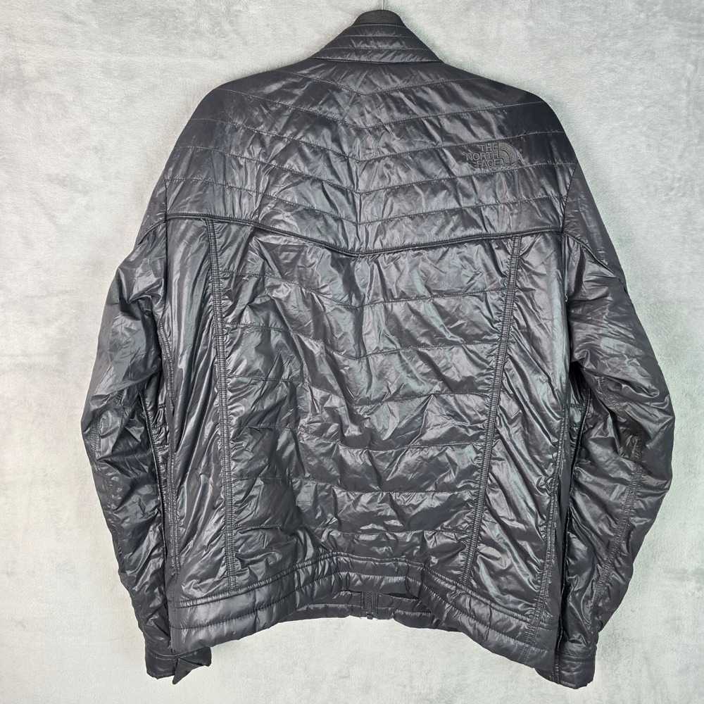 The North Face Mens Black Quilted Insulated Jacket Full Zip T427 T827 Large - Picture 2 of 14